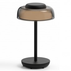 Επαναφορτιζόμενο Πορτατίφ LED 3W Θερμό Φως Dimmable Μεταλλικό Μαύρο 5-051